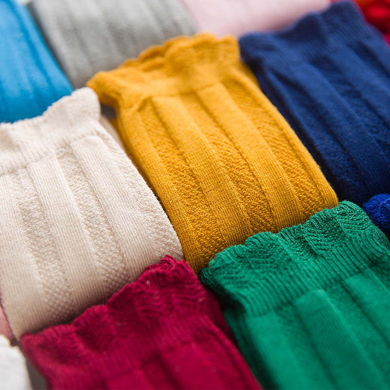 Candy Color Autumn Cotton Doub - Baby Sock Oximeter 评论和价格