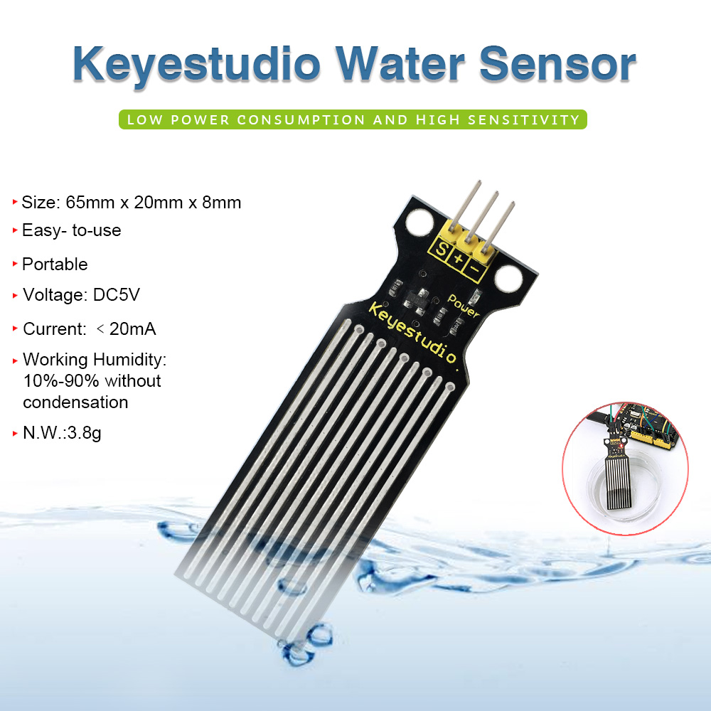 Keyestudio Water Level Sensor  - Muscle Sensor Emg 评论和价格