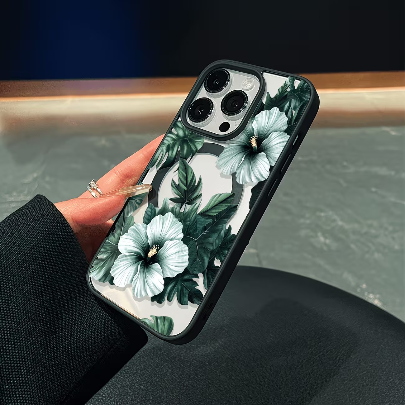 Green Floral Print Phone Case  - Apple Iphone 16 评论和价格