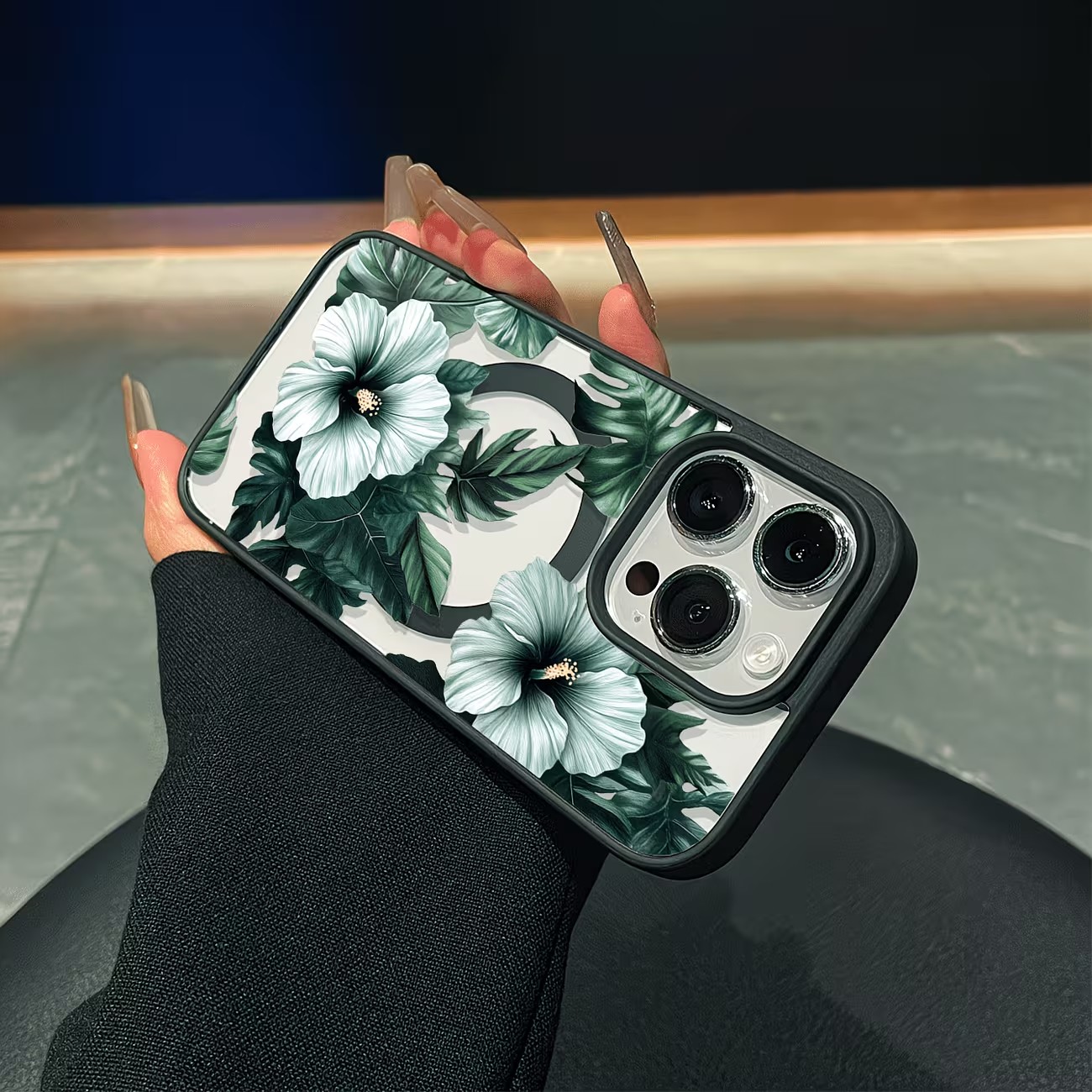 Green Floral Print Phone Case  - Apple Iphone 16 评论和价格